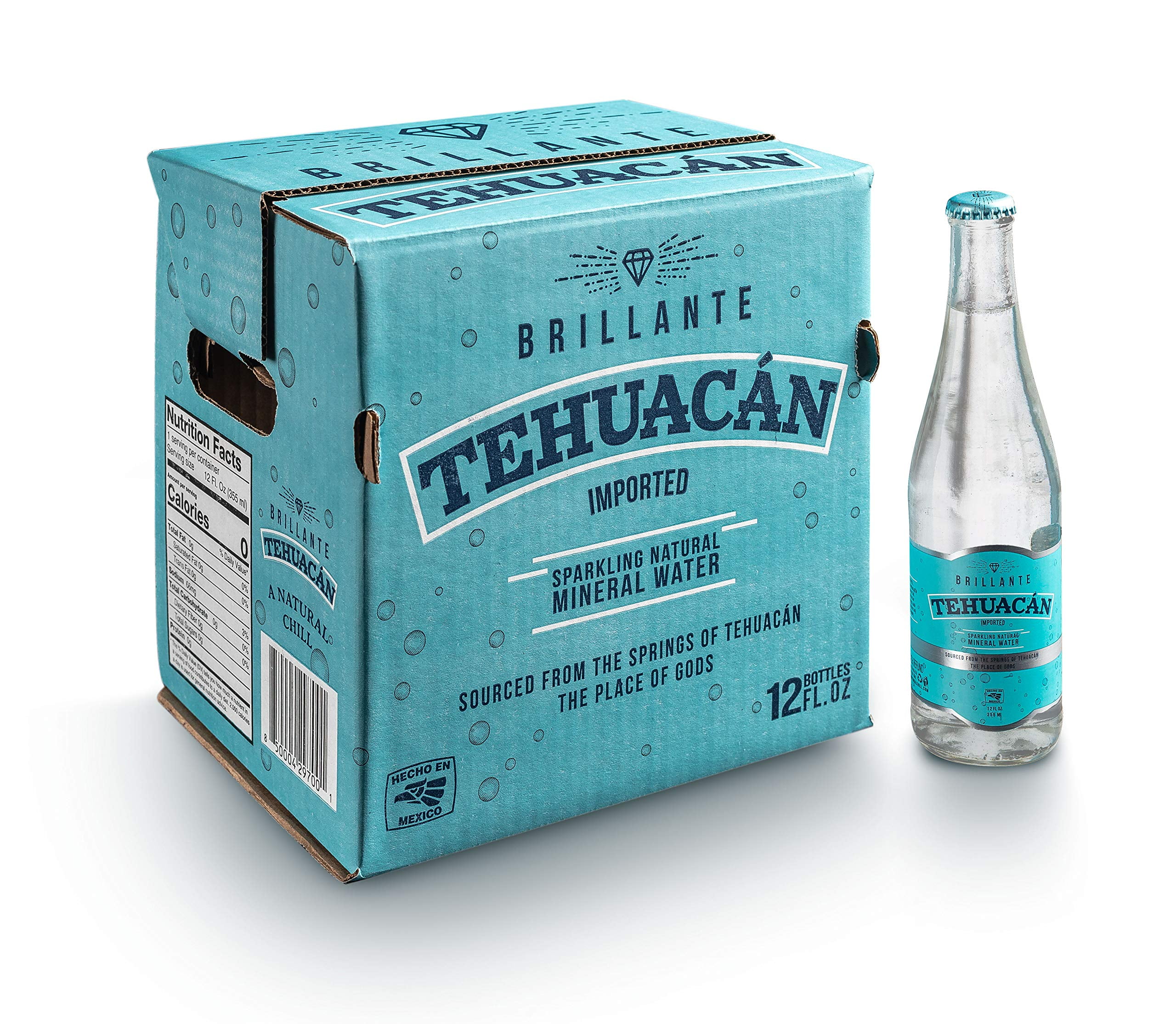 (Pack Of 12) Tehuacan Sparkling Mineral Water 144 Fl Oz