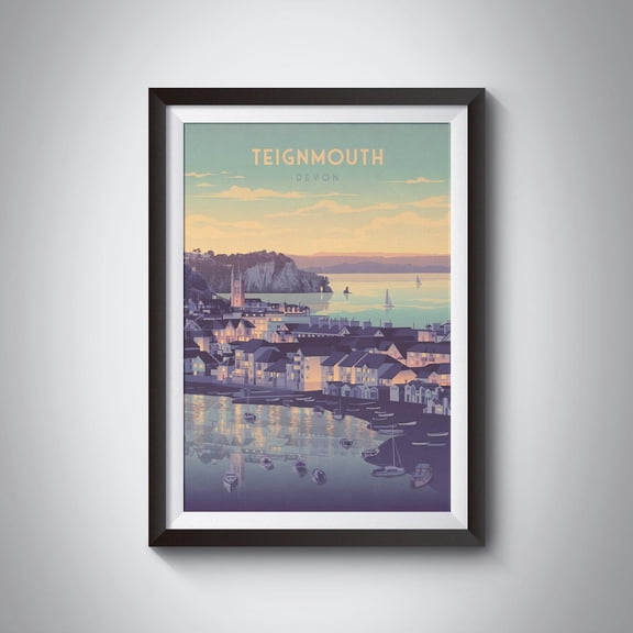 Teignmouth Devon Seaside South Devon Coast Wall Decoration Unframed Paper Print