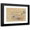 thumbnail image 1 of Teisai Hokuba 14x11 Black Modern Framed Museum Art Print Titled - Boat to the Yoshiwara (1800s), 1 of 5