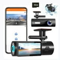 Teissuly 1.97in Dash Cam WiFi 1080P FHD Car Driving Recorder Front And