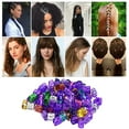 thumbnail image 1 of Teissuly 100 Pcs Hair Braid Cuff Wig Dirty Braid Buckle Hair Large Hole Beads, 1 of 9