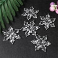 thumbnail image 1 of Teissuly 12 Pcs Clear Mini Acrylic Crystal Snowflakes Ornaments with Hole Christmas Tree Wedding Hanging Decoration for DIY Craft Project, 1 of 5