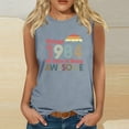 thumbnail image 1 of Teissuly 1984 Vintage Shirt For Women 40th Birthday Gifts Idea Retro T Shirts Party Tops Funny Tees, 1 of 5