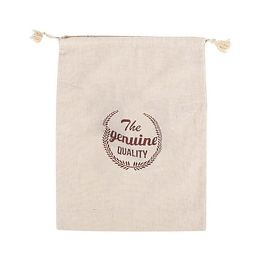 Teissuly 1PC Linen Bread Bag Reusable Bread Drawstring Bag Cotton Bread Bag