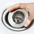thumbnail image 1 of Teissuly 1Pcs Kitchen Sink Strainer Drainer, 3 Inch Stainless Steel Mesh Sink Drain Cover Stopper for Kitchen Basin Bath Basket Filter Replacement, 1 of 5