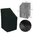 thumbnail image 1 of Teissuly 1Pcs Waterproof Outdoor Stacking Chair Cover Garden Parkland Boat Seat Cover Barber Chair Patio Chairs Furniture Cover, 1 of 9
