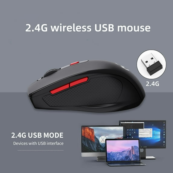 Teissuly 2.4G Wireless Mouse Scorpion Mouse with USB Reciver 1600DPI Optical Mouse for PC Computer Laptop Tablet, High Precision Cute Mouse for Win XP/Vista/Win7/ME/2000/for Mac OS (Black)