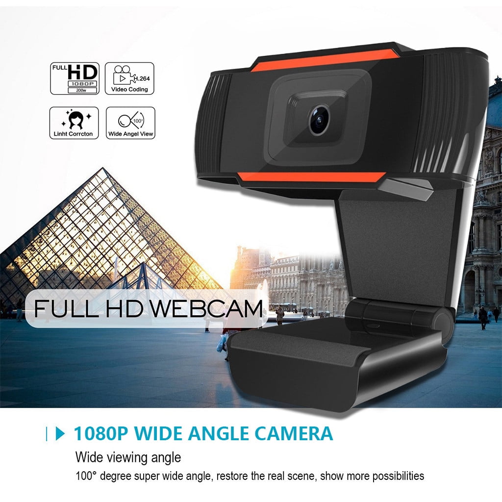Teissuly 2 Megapixel 1080P Webcam with Microphone Computer Camera Web ...