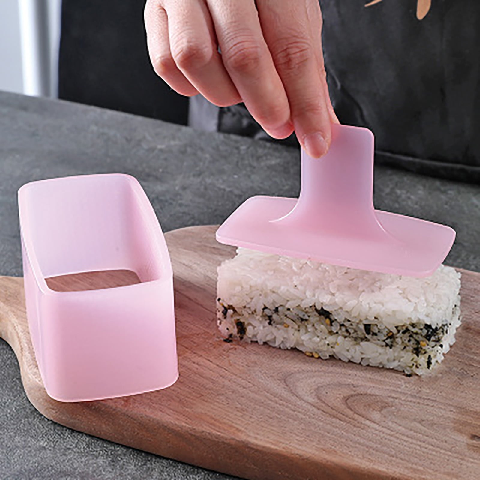 Teissuly 2 Pack Non Stick Musubi Maker Press with Small Rice Paddle