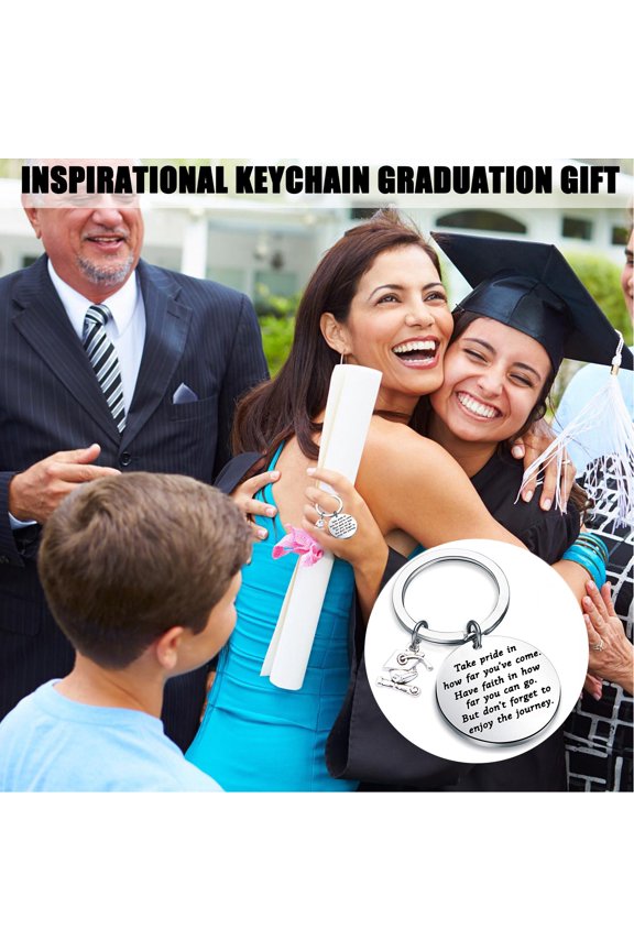 2021 Inspirational Stainless Steel Keychain Graduate Gift Pendant Decorations