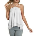thumbnail image 1 of Teissuly 2024 Summer Women's Chiffon Suspenders With Top Strap Strap Beauty Back Suspenders, 1 of 5