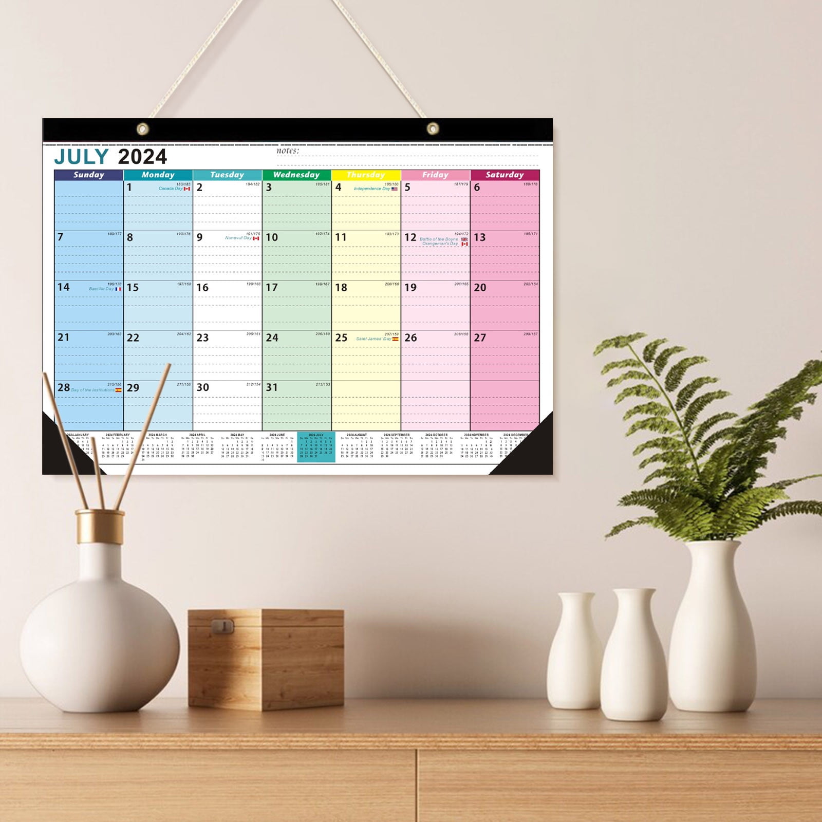 Teissuly 2025 English Hot Selling Calendar 18 Months Desktop Calendar