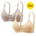 thumbnail image 1 of Teissuly 2PC Woman's Color Comfortable Hollow Out Perspective Bra Underwear No Rims, 1 of 5