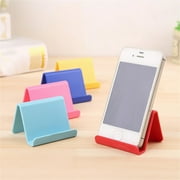 Teissuly 5 Pack Portable Cell Phone Stand Holder for Desk, Foldable Pocket-Sized Mount, Universal Desktop Mobile Phone Kickstand Compatible with iPhone IPads Kindle Android Colorful