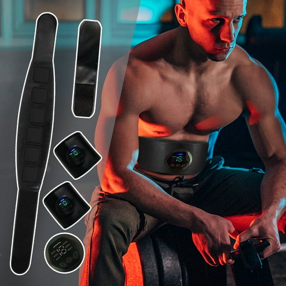 Teissuly Abdominal Muscle Training Equipment Exercise Belt Smart Abdominal Patch Fitness Device Muscle Patch Abdomen Patch Muscle Training Device Abdomen