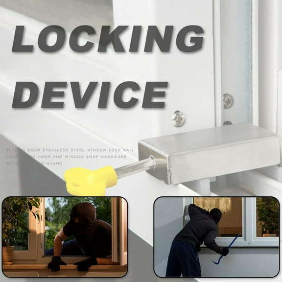 Teissuly Aluminum Alloy Screen Window Lock Push-Pull Door Lock Child Protective Safe Lock