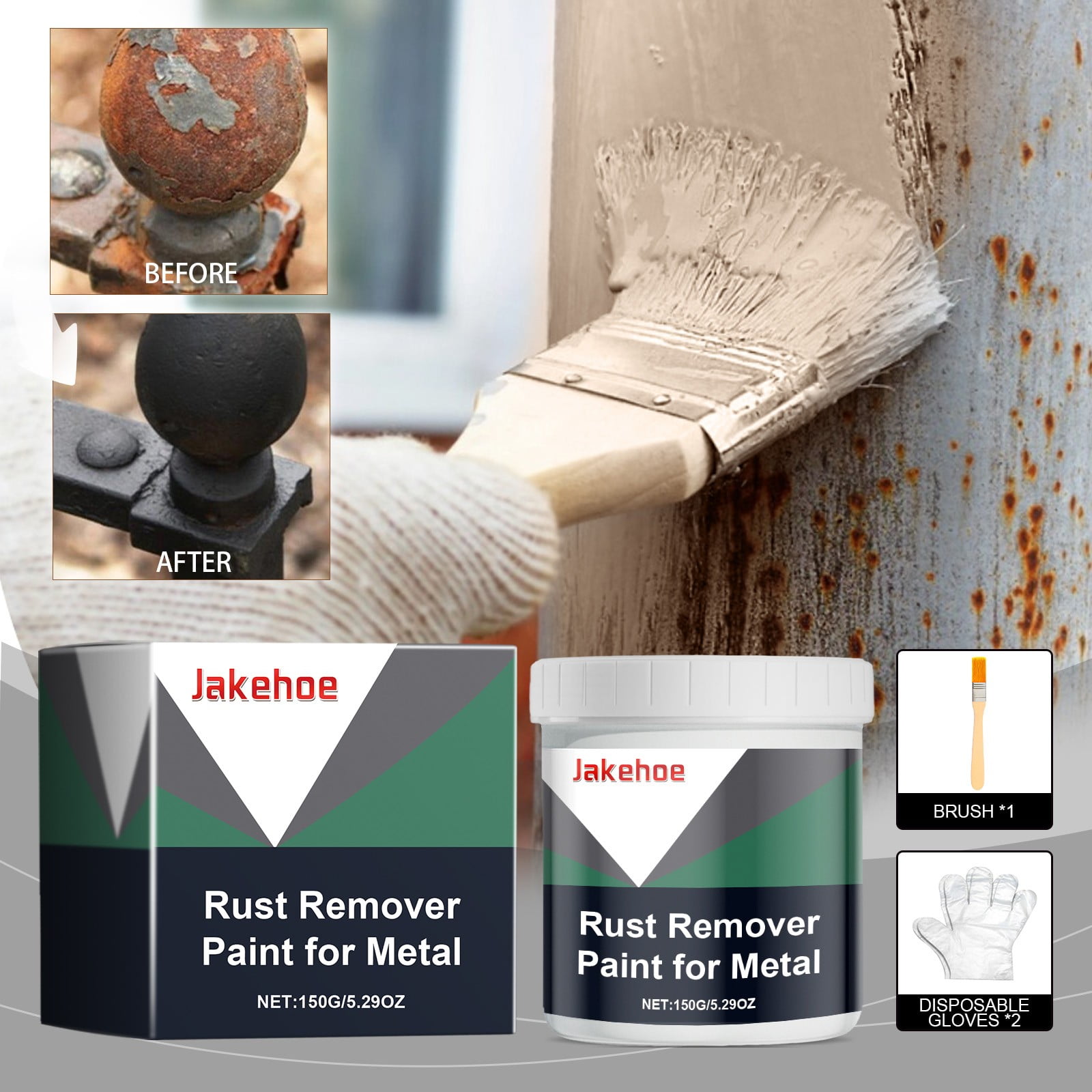 Teissuly Anticorrosive And Long-lasting Protection Of Metal Surfaces Efficient And Quick-drying Corrode Cleanup150g