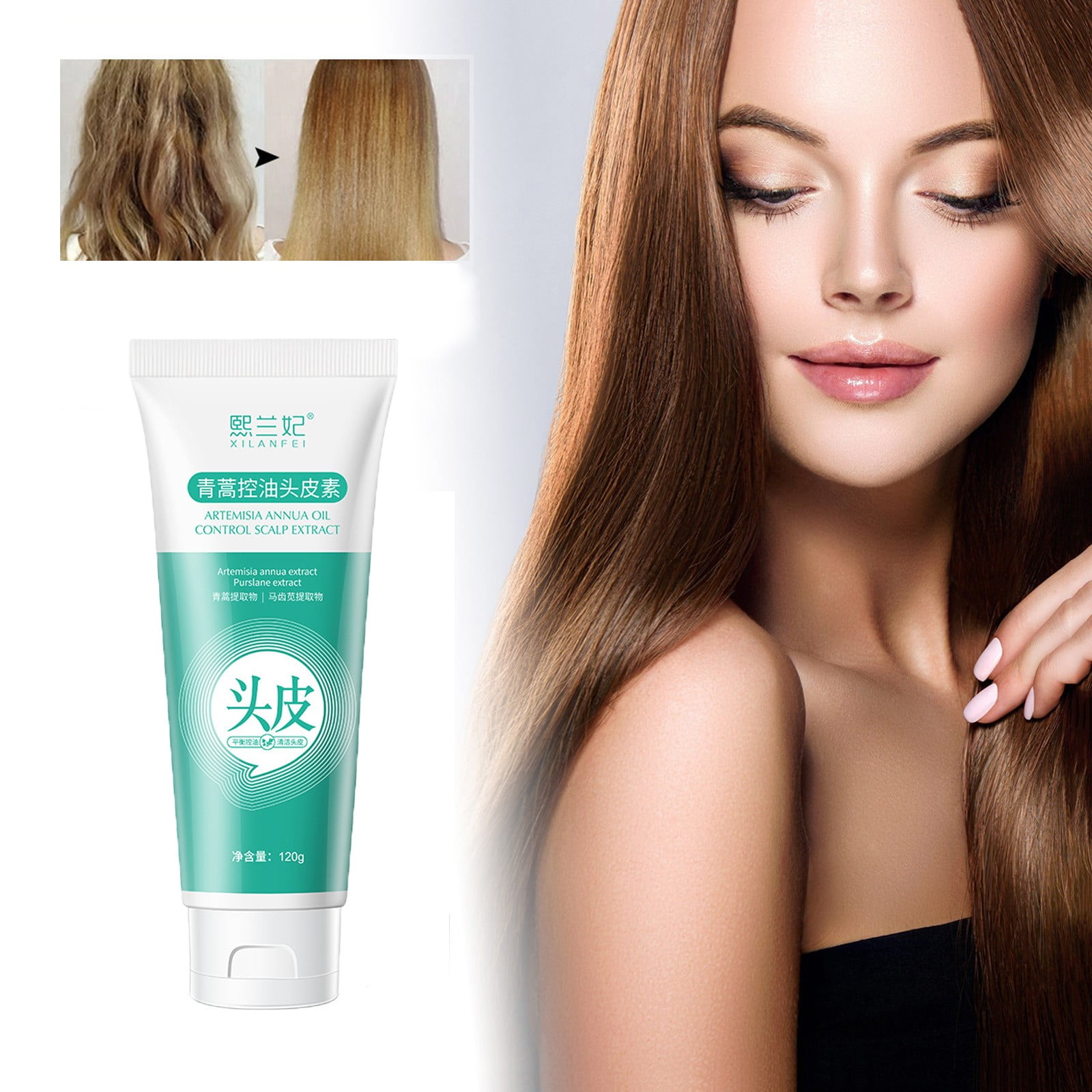 Teissuly Artemisia Annua Scalp Oil Control And Dandruff Removal Shampoo