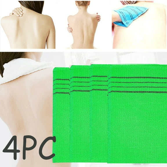 Teissuly Bath Towels, Coarse Sand 14x18.5CM 4 Piece Bath Towel Sets for Bathroom, Soft Absorbent Towels Clearance Bathroom Set, Green Bath Towels