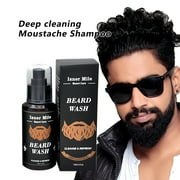 Teissuly Beard Wash Deep Cleansing Shampoo Men's Cleaning Beard Shampoo