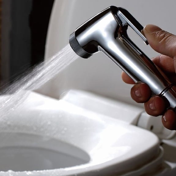 Teissuly Bidet Sprayer for Toilet Cloth Diaper Sprayer Shattaf Hand held Bidet Rinse Spray Chrome（only sprayer）