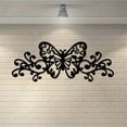 thumbnail image 1 of Teissuly Black Metal Butterflys Wall Decor Painting Home Decor Wall Art Modern Wall Hanging, 1 of 9