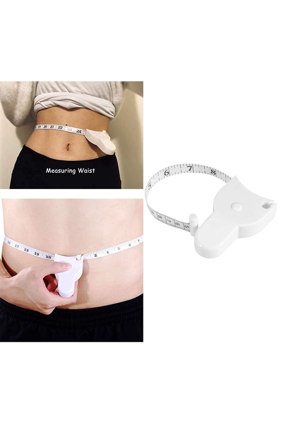 Body Measure Tape Accurate Body Measuring Tape Automatic Telescopic Body Fat Measuring Tape with Lock Pin & Push-Button Arms Chest Thigh Waist Measure Tape for Fitness, Weight Loss