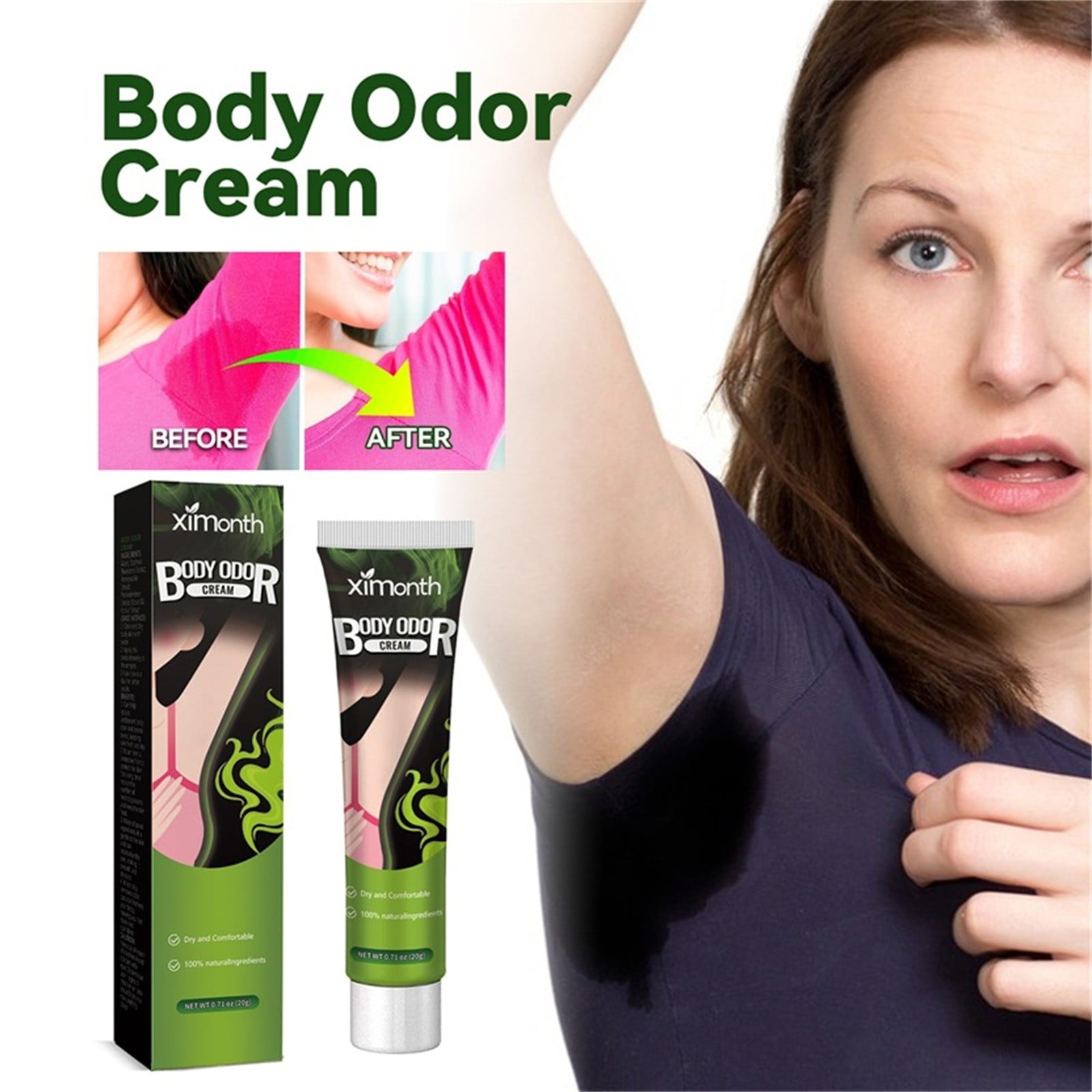 Teissuly Body Odor Removing Deodorant Cream Armpit Sweat And Bad