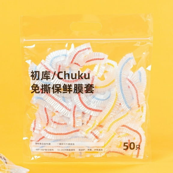 Teissuly Chromas Disposables Plastic Wrap Refrigerator Food Odor-proof Plastic Wrap Food Cover Dustproofs Leftovers Cover