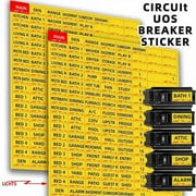 Teissuly Circuit Breaker Labels 2PCS Water Proof Breaker Box Labels Self-Adhesive Breaker Panel Labels Easy To Read Electrical Panel Labels For Directory