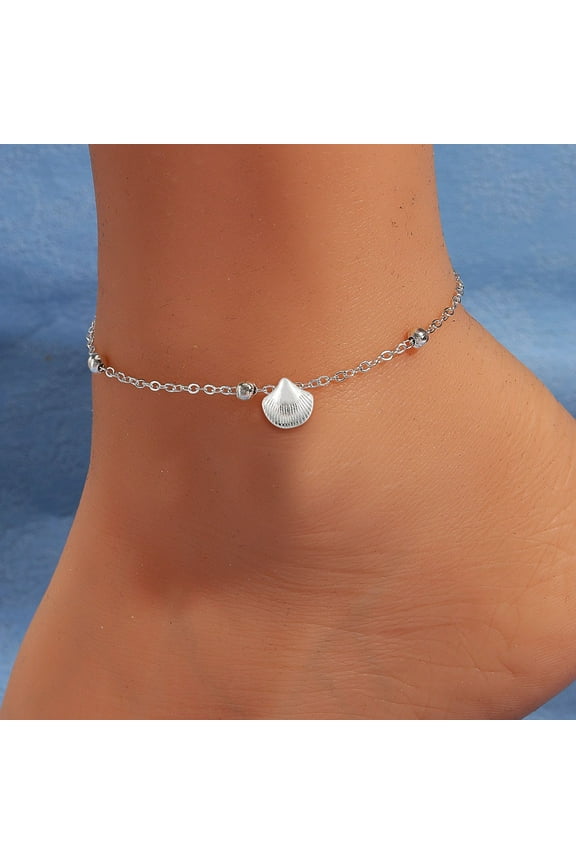 Clearance Bohemian Beach Anklet With Shells Women's Foot Jewelry For Summer Vacations Shells Chain Ankle Bracelet Handmade Surf Style Best Gift