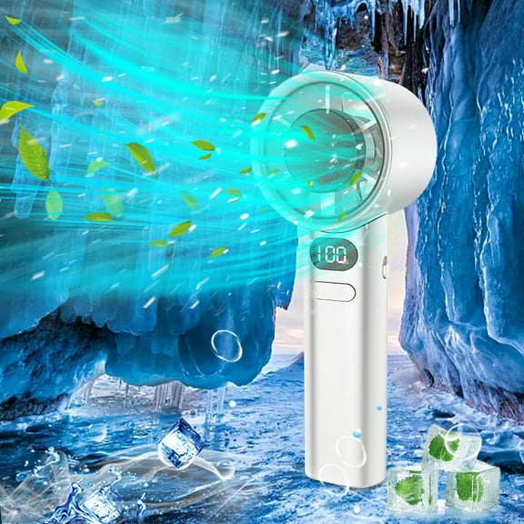 Teissuly Clearance Variable Speed Handheld Fan High Wind Power Silent Turbine Mini Portable Outdoor Low-noise Handheld Fan Best Gift
