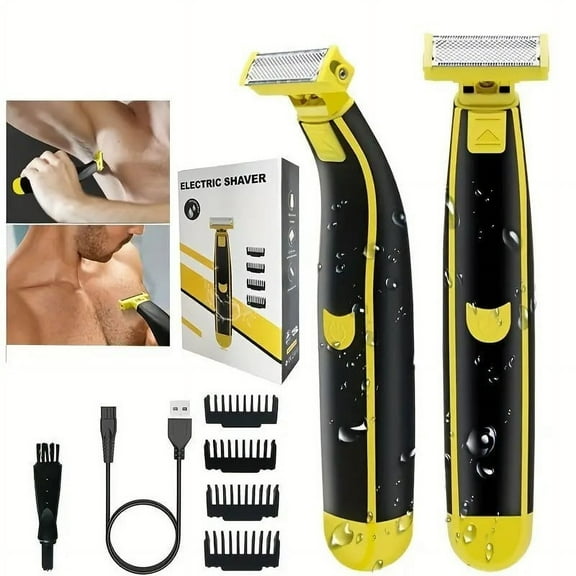 Teissuly Clearance Wet And Dry Electric Shaver Whole Body Water Washed Beard Trimming Shaver Best Gift