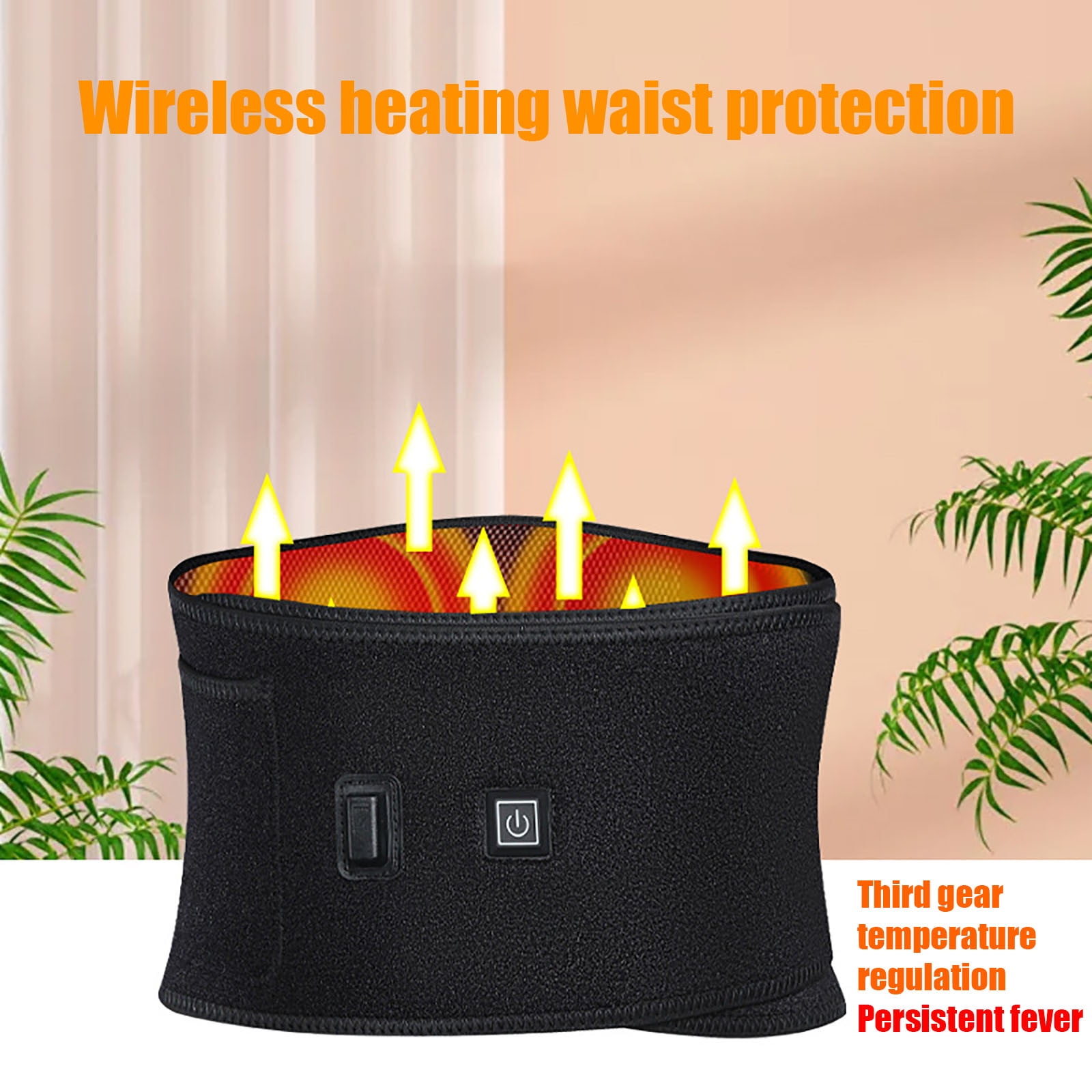 Teissuly Cordless Heating Belt For Lumbar Pain Relief Wireless