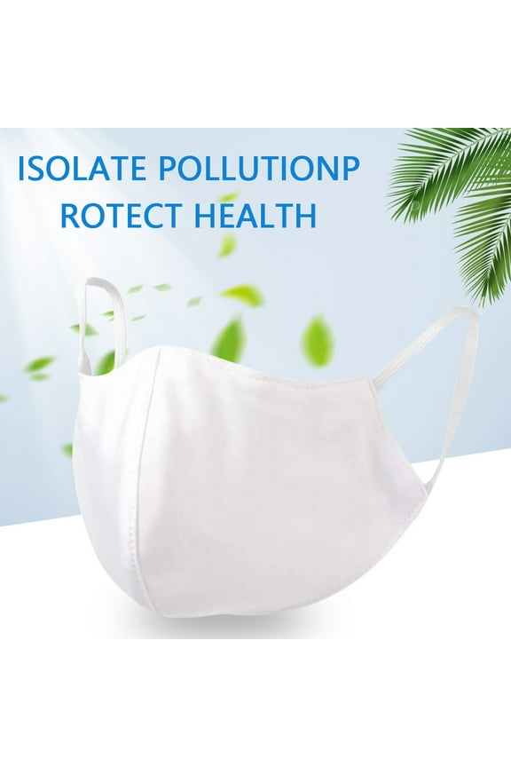 Cotton Cloth Face Mask 3pcs - 2-Layer Cotton - Soft Facemask Mouth