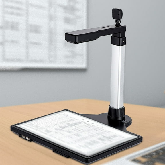 Teissuly Document Scanner, 2nd Gen Auto-Flatten & Deskew Tech, 10MP+2MP Camera, Capture A3,For Teachers Online Teaching & Students Distance Learning