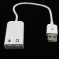 thumbnail image 1 of Teissuly External Virtual USB 2.0 For Laptop Converter Stereo Sound Card Audio Adapter, 1 of 9