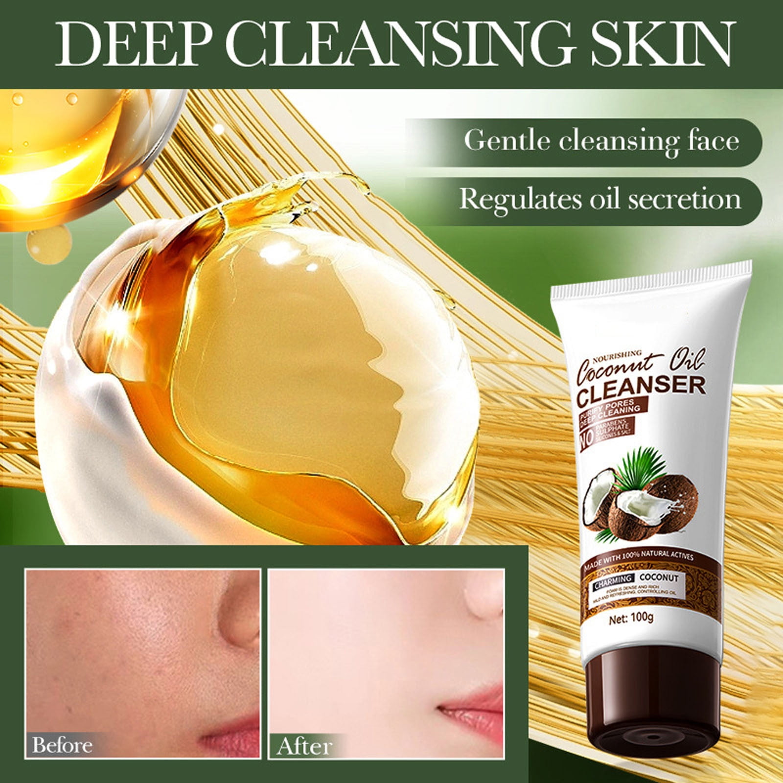 Teissuly Facial Cleanser Into Pores Dirt And Aged Keratin