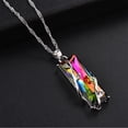 thumbnail image 1 of Teissuly Fashion Trend Colorful Stone Leaves Pendant Necklace Jewelry, 1 of 4