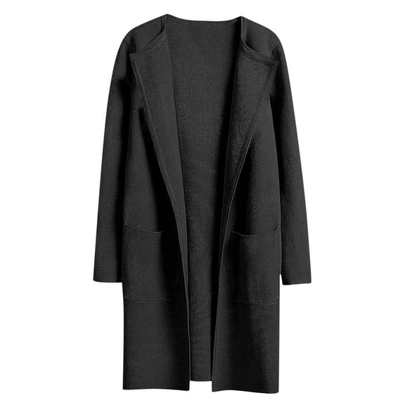 Teissuly Fashion Women Casual Pockets Printed Long Sleeve Tops Jacket Plaid Coat