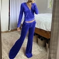 thumbnail image 1 of Teissuly Fashion Women Pocket Round-Neck Casual Long Sleeve Sweatshirt+ Pant Set, 1 of 7