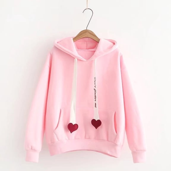 Teissuly Fashion Women Solid Long Sleeve Comfortable Breathable Round-Neck Sweatshirt