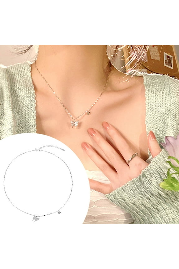 Flash Diamond Necklace Luxury Size Clavicle Chain Micro-encrusted Zircon Clavicle Chain