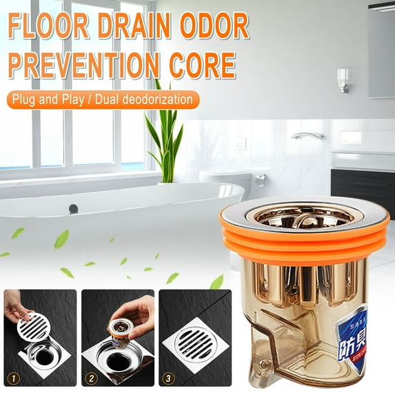 Teissuly Floor Core Deodorizer, Toilet Sewer Deodorizer, Toilet Sealing, Inner Core Cover, Insect Proof Universal