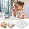 thumbnail image 1 of Teissuly Food Storage Cheese Box, Flip-Top Butter Block Cheese Slice Storage Box Portable Refrigerator Fruit Vegetable Fresh-Keeping Organizer Containers With Lid, 1 of 9