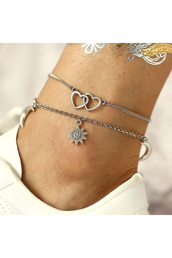 Foot Bracelets For Women Beach Ankle Feet Jewelry For Women,Rhinestone Smal