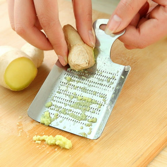 Teissuly Ginger Grater, Newness Stainless Steel Shovel-shaped Food Grater for Ginger, Mini Ginger Grater for Garlic, Fruits and Root Vegetables