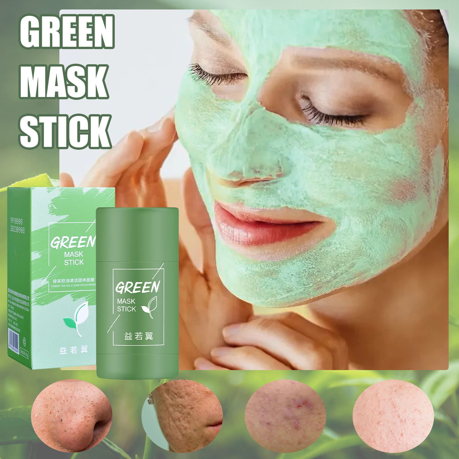 Teissuly Green Tea Mask Stick Poreless Deep Cleanse Mask Stick