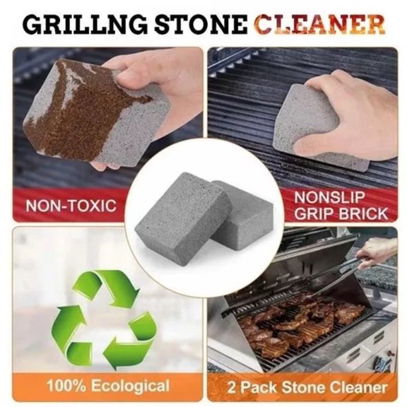 Teissuly Grill Clean Brick Griddle Grill Clean Stone BBQ Scraper Stains Quickly