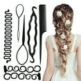 thumbnail image 1 of Teissuly Hair Braiding Tools 7 Piece Set Comb Hair Band Ball Artifact, 1 of 9